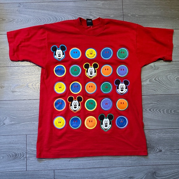 90s Vintage Disney Single Stitch Jerry Leigh Pop Art Tee - Picture 1 of 4